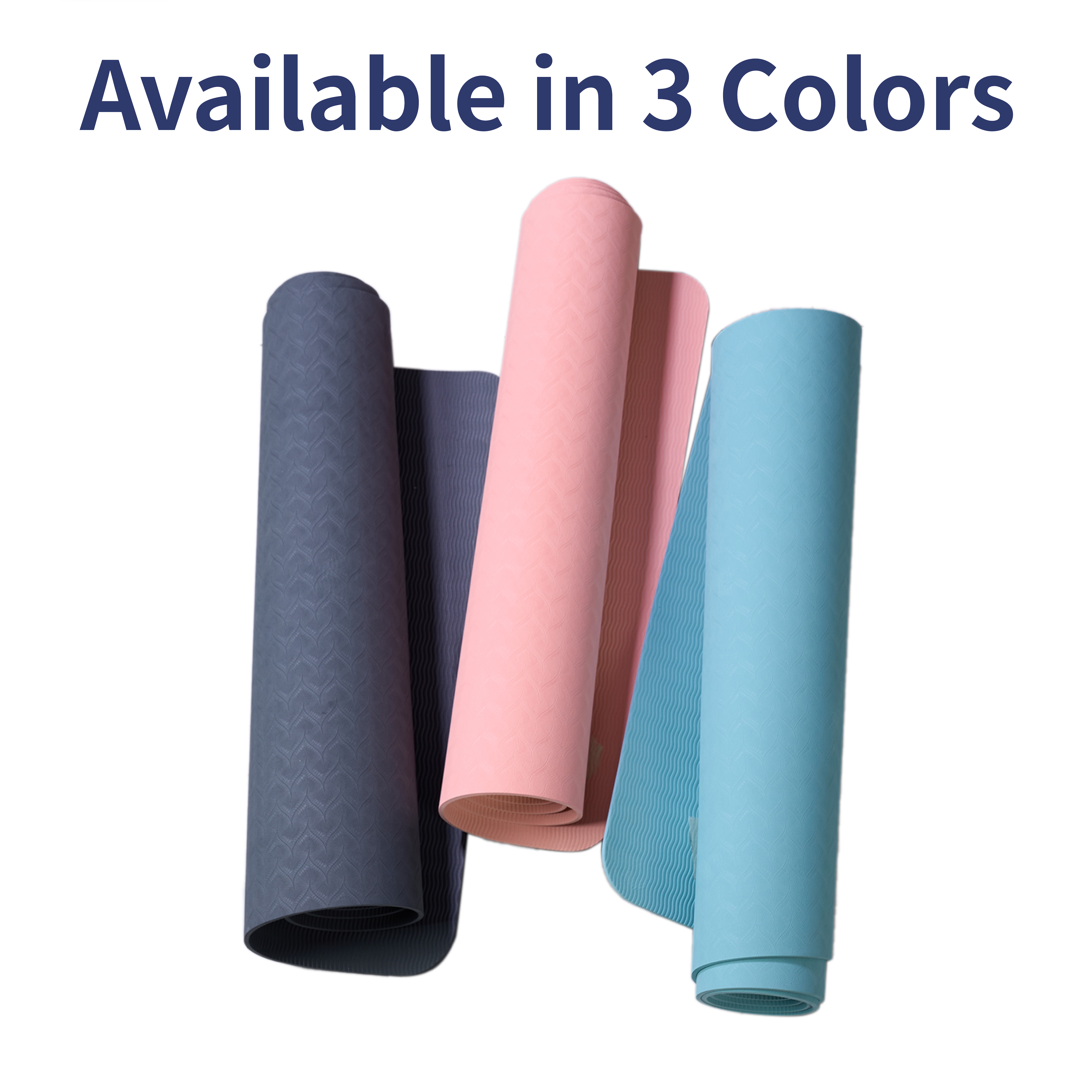 Yoga Mat, Exercise Yoga Mat With Non-Slip Design, Professional TPE Exericise Mat, 72" X 24" Multi-Purpose Workout Mat For Women, Pilates Fitness And Floor Exercises_voghion.com